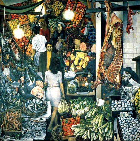 La Vucciria Painting by Renato Guttuso