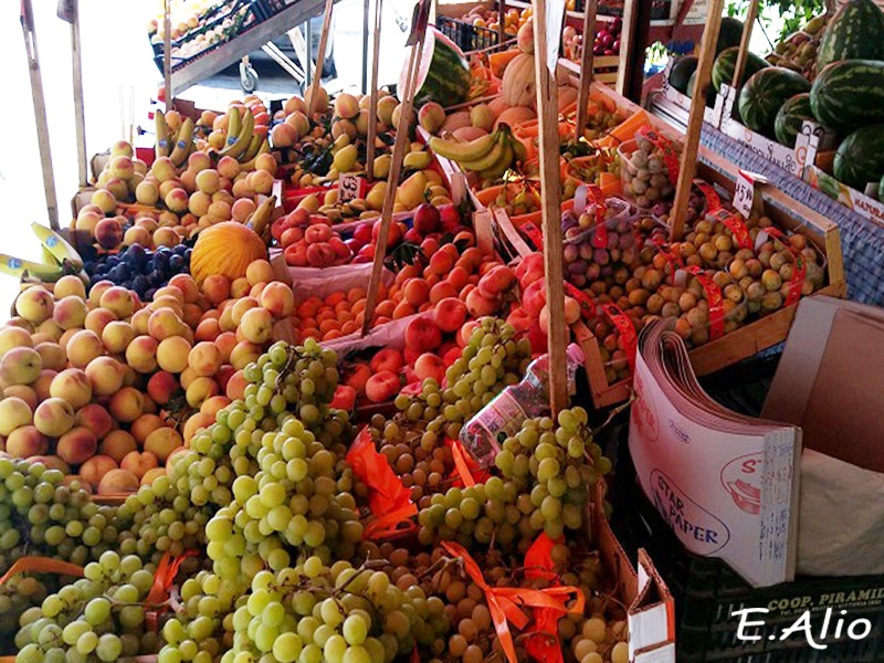 Outdoor Produce Stand of Michele Migliaccio in Palermo